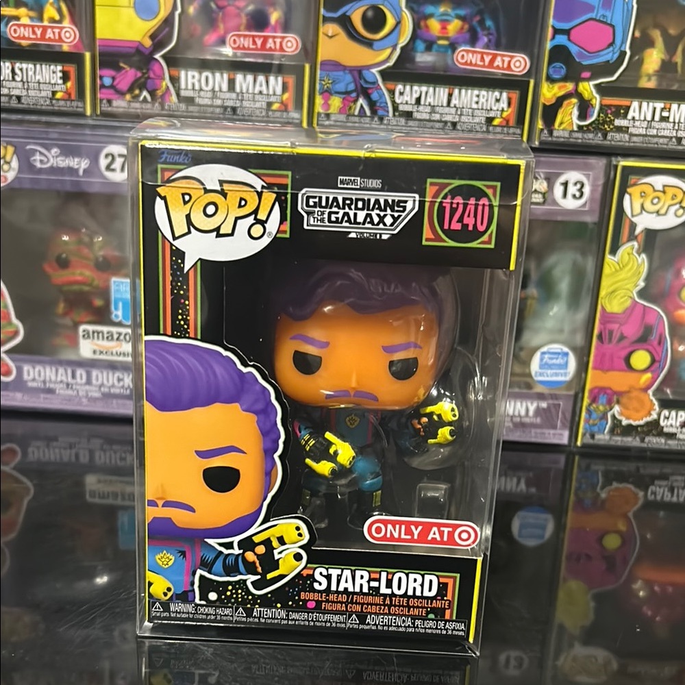 Funko Pop! Guardians of the Galaxy Star-Lord Figure - Purple and Yellow